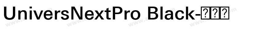 UniversNextPro Black字体转换